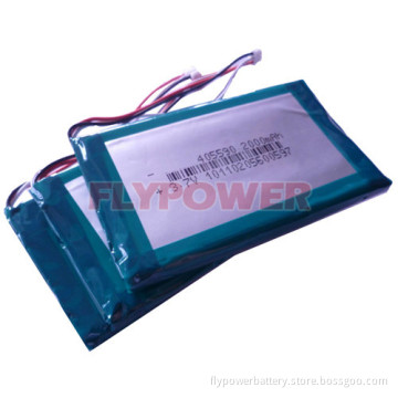 Lithium Polymer Battery Pack 3.7V 2000mAh (1S1P of FLP-405590)